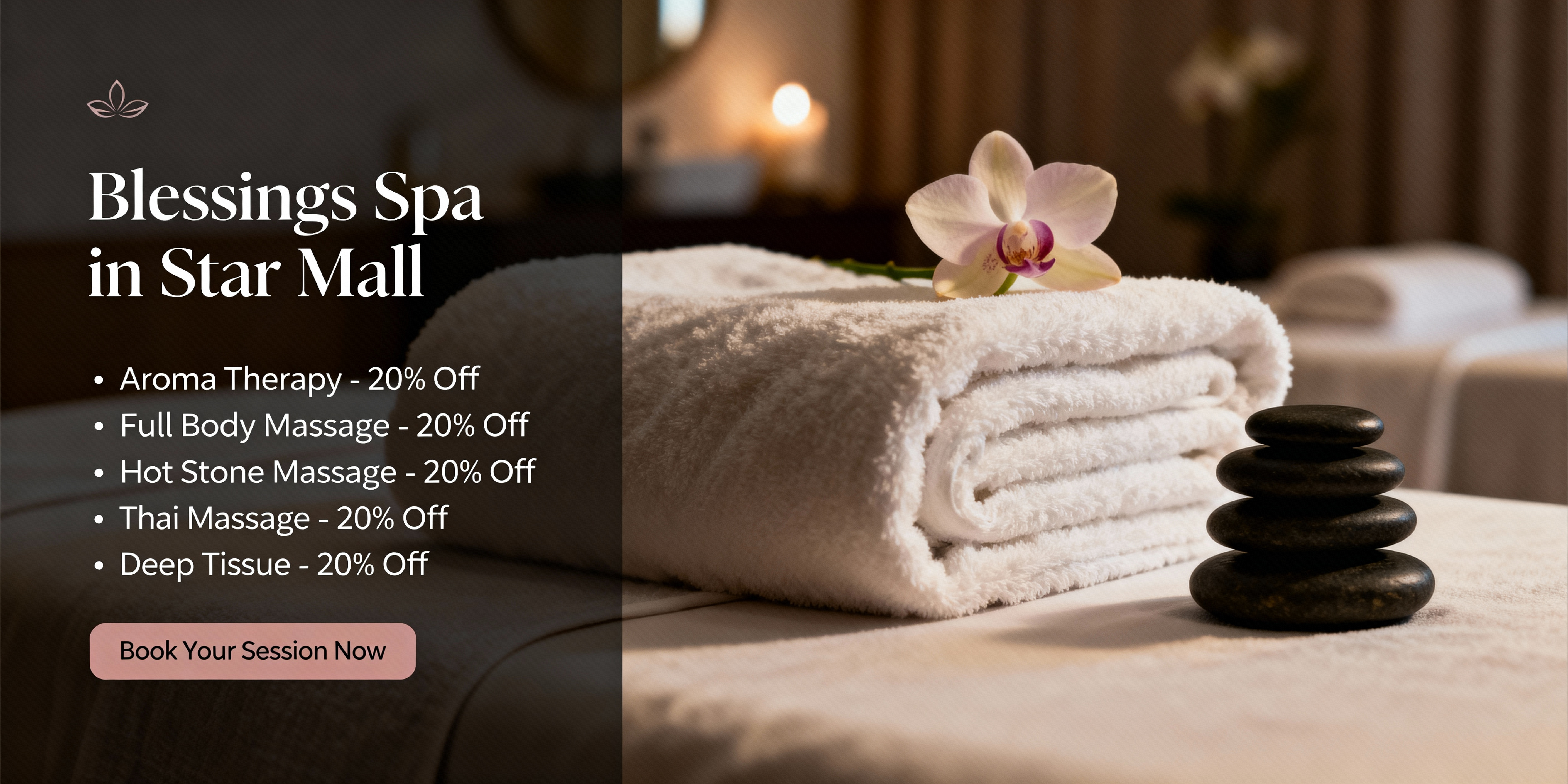 Blessings Spa Special Offers - Desktop